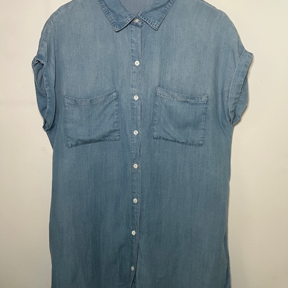 Denim Blue Shirt Dress